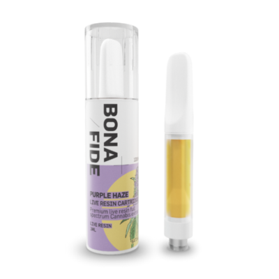Bonafide Purple Haze Live Resin Cartridge (Sativa)