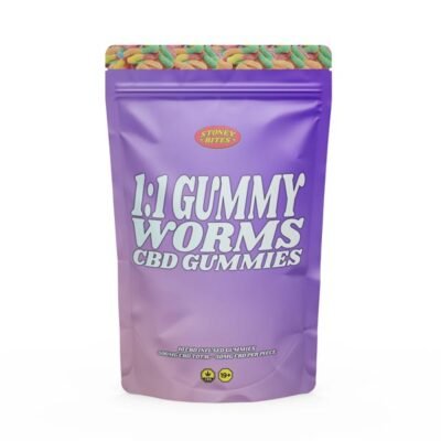 Stoney Bites – Gummy Worms 1:1 THC