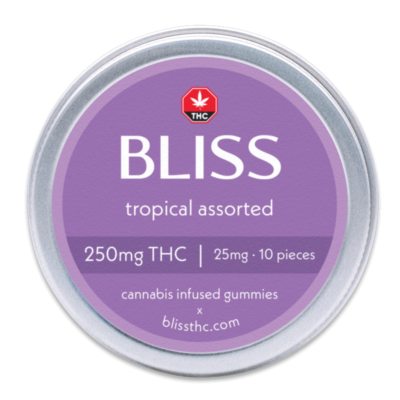 Bliss Tropical Assorted 250mg THC Gummies - Image 2